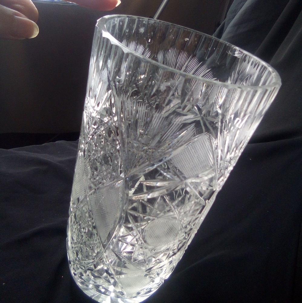 Crystal Vase 8"